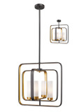 Foyer/Hall Lanterns Glass w/Frame by Z-Lite ( 224 | 6000SFC-BZGD Aideen ) 