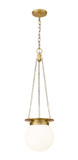 Mini Pendants Glass Down by Z-Lite ( 224 | 7505P9-HBR Calhoun ) 