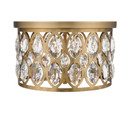 Flush Mounts Drum Shade by Z-Lite ( 224 | 6010F15HB Dealey ) 