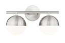 Bathroom Fixtures Two Lights by Z-Lite ( 224 | 7517-2V-BN Realm Sphere ) 