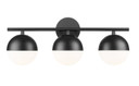 Bathroom Fixtures Three Lights by Z-Lite ( 224 | 7517-3V-MB Realm Sphere ) 