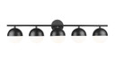 Bathroom Fixtures Five+Lights by Z-Lite ( 224 | 7517-5V-MB Realm Sphere ) 