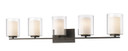 Bathroom Fixtures Five+Lights by Z-Lite ( 224 | 426-5V-OB Willow ) 