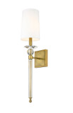 Sconces Single Candle by Z-Lite ( 224 | 804-1S-RB-WH Ava ) 