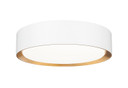 Flush Mounts Metal Shade by Z-Lite ( 224 | 1014F12-MW-MGLD-LED Kawan ) 