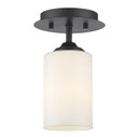 Semi-Flush Mts. Glass Down by Z-Lite ( 224 | 435F1-BRZ Bordeaux ) 