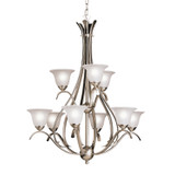 Large Chandeliers Glass Shade by Kichler ( 12 | 2520NI Dover ) 