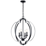 Foyer/Hall Lanterns Open Frame by Kichler ( 12 | 42138BK Voleta ) 