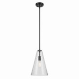 Pendants Glass Down by Kichler ( 12 | 42199BKCS Everly ) 