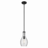 Mini Pendants Glass Down by Kichler ( 12 | 42456BKCS Everly ) 