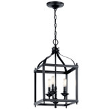 Foyer/Hall Lanterns Open Frame by Kichler ( 12 | 42566BK Larkin ) 