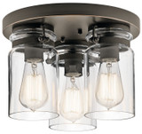 Flush Mounts Glass Down by Kichler ( 12 | 42891OZ Brinley ) 