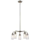 Mid. Chandeliers Glass Down by Kichler ( 12 | 43058CLP Braelyn ) 