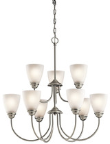 Mid. Chandeliers Glass Up by Kichler ( 12 | 43639NI Jolie ) 