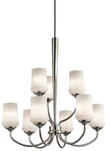 Mid. Chandeliers Glass Up by Kichler ( 12 | 43666NI Aubrey ) 