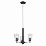 Mini Chandeliers Glass Shade by Kichler ( 12 | 43670BKCLR Shailene ) 