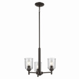 Mini Chandeliers Glass Shade by Kichler ( 12 | 43670OZCLR Shailene ) 