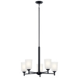 Mid. Chandeliers Glass Up by Kichler ( 12 | 43671BK Shailene ) 