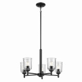 Mid. Chandeliers Glass Up by Kichler ( 12 | 43671BKCLR Shailene ) 