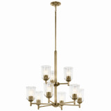 Mid. Chandeliers Glass Up by Kichler ( 12 | 43672NBRCLR Shailene ) 