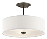 Semi-Flush Mts. Drum Shade by Kichler ( 12 | 43675OZ Shailene ) 