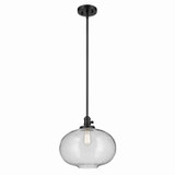 Pendants Glass Down by Kichler ( 12 | 43911BK Avery ) 