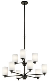 Mid. Chandeliers Glass Up by Kichler ( 12 | 43924OZ Joelson ) 