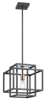 Foyer/Hall Lanterns Open Frame by Kichler ( 12 | 43982BK Taubert ) 