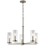 Mid. Chandeliers Glass Up by Kichler ( 12 | 43999NI Crosby ) 
