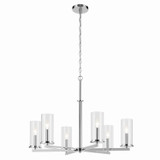 Mid. Chandeliers Glass Up by Kichler ( 12 | 44013CH Crosby ) 