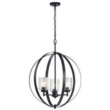 Mid. Chandeliers Glass Up by Kichler ( 12 | 44034BK Winslow ) 