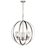 Mid. Chandeliers Glass Up by Kichler ( 12 | 44034NI Winslow ) 