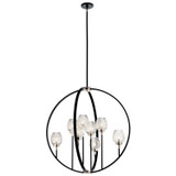 Large Chandeliers Sphere by Kichler ( 12 | 44240BK Moyra ) 