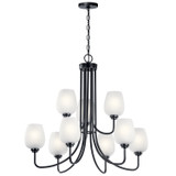 Mid. Chandeliers Glass Up by Kichler ( 12 | 44378BK Valserrano ) 