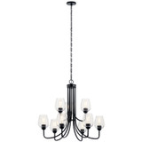 Mid. Chandeliers Glass Up by Kichler ( 12 | 44378BKCS Valserrano ) 