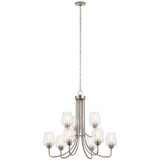 Mid. Chandeliers Glass Up by Kichler ( 12 | 44378NICS Valserrano ) 