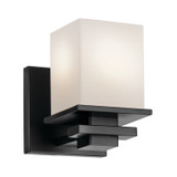 Sconces Single Glass by Kichler ( 12 | 45149BK Tully ) 