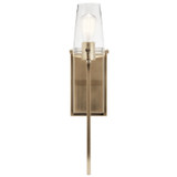 Sconces Single Glass by Kichler ( 12 | 45295CPZ Alton ) 