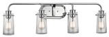 Bathroom Fixtures Four Lights by Kichler ( 12 | 45460CH Braelyn ) 