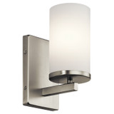 Sconces Single Glass by Kichler ( 12 | 45495NI Crosby ) 