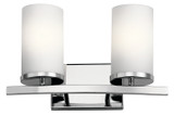 Bathroom Fixtures Two Lights by Kichler ( 12 | 45496CH Crosby ) 
