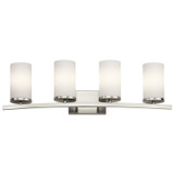 Bathroom Fixtures Four Lights by Kichler ( 12 | 45498NI Crosby ) 