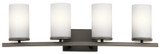 Bathroom Fixtures Four Lights by Kichler ( 12 | 45498OZ Crosby ) 