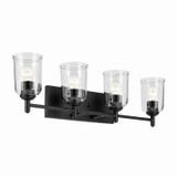 Bathroom Fixtures Four Lights by Kichler ( 12 | 45575BKCLR Shailene ) 