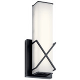 Sconces Single Glass by Kichler ( 12 | 45656MBKLED Trinsic ) 