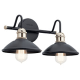 Bathroom Fixtures Two Lights by Kichler ( 12 | 45944BK Clyde ) 