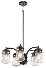 Mid. Chandeliers Glass Down by Kichler ( 12 | 49498AZ Lyndon ) 