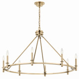 Large Chandeliers Candle by Kichler ( 12 | 52706CPZ Carrick ) 