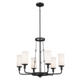 Mid. Chandeliers Glass Up by Kichler ( 12 | 52451BKT Vetivene ) 