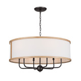 Mid. Chandeliers Drum Shade by Kichler ( 12 | 52466AVI Heddle ) 